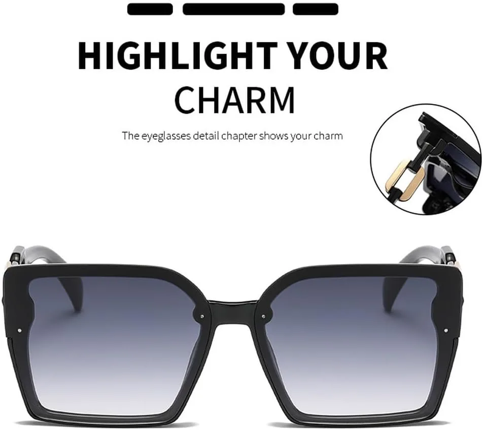 

Большие солнцезащитные очки для мужчин, пляжные солнцезащитные очки с градиентной защитой UV400, модные пляжные солнцезащитные очки для женщин, SUN1480 Generic, Gray