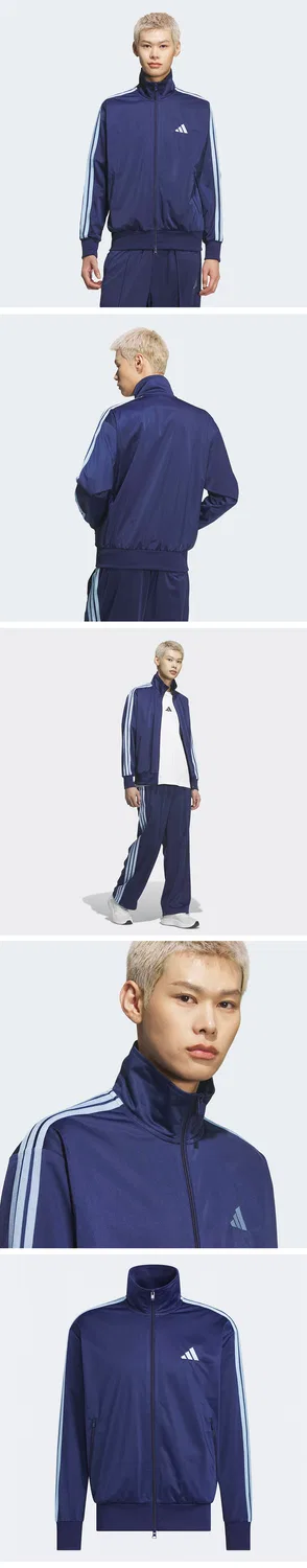Мужской спортивный топ Stadium Tricot свободного кроя от Adidas — фото 3