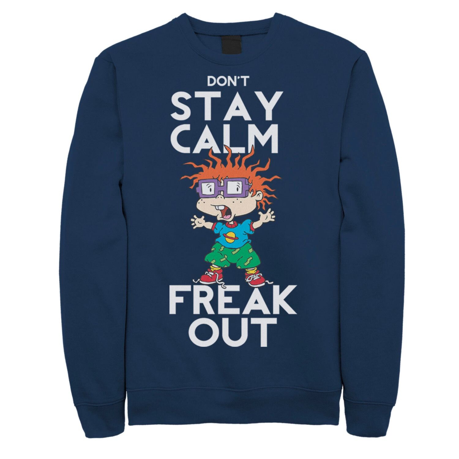 

Мужские флисовые брюки Rugrats Chuckie Freak Out Licensed Character, синий