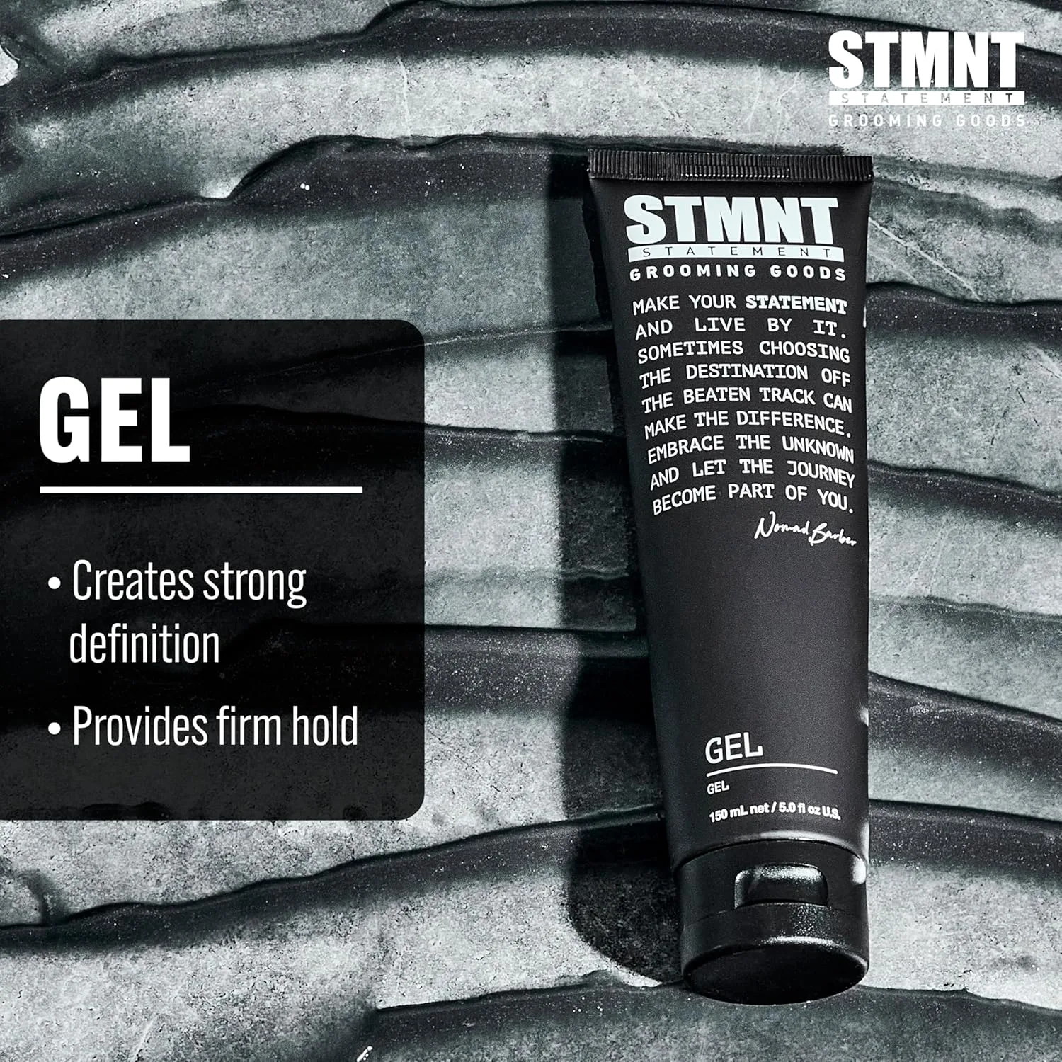 Гель для укладки волос STMNT Grooming Goods | Сильная фиксация | Длительная фиксация | Сатиновый, полуматовый финиш | Легко смывается — фото 2