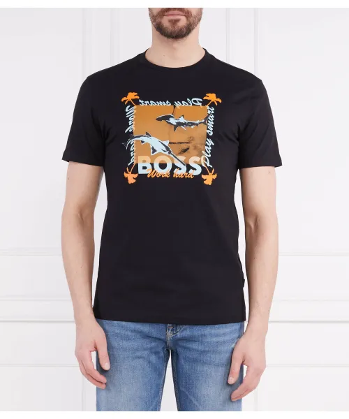 

Футболка Teeshark Regular fit Boss Orange, черный