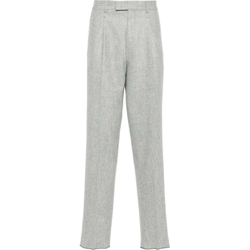 

Брюки из валяной шерсти Zegna Ermenegildo Zegna, вересковый серый