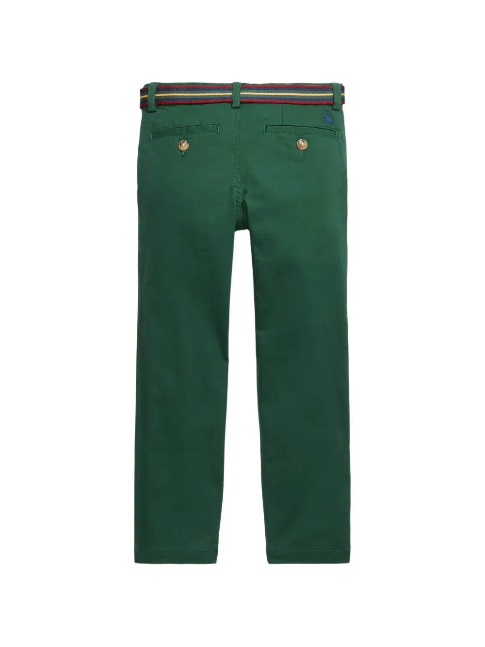 Брюки чинос с поясом Polo Ralph Lauren Kids, зеленый — фото 2