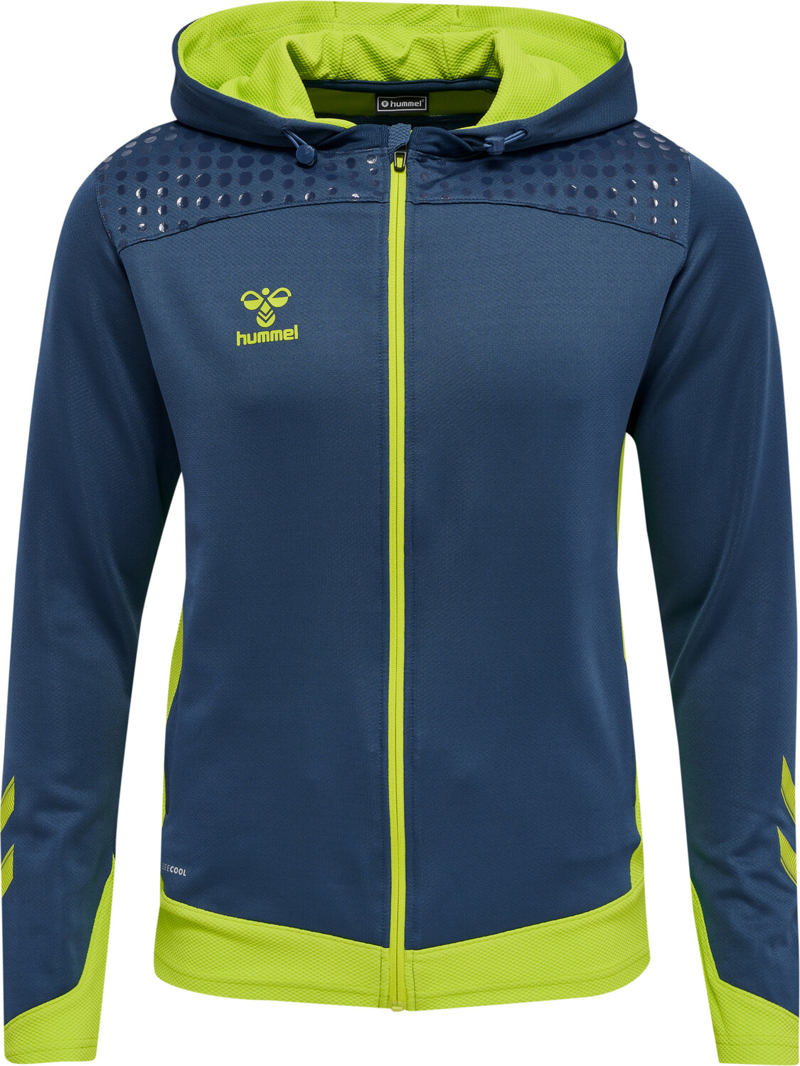 

Толстовка Hummel Hoodie Hmllead Zip Poly Hoodie, цвет DARK DENIM
