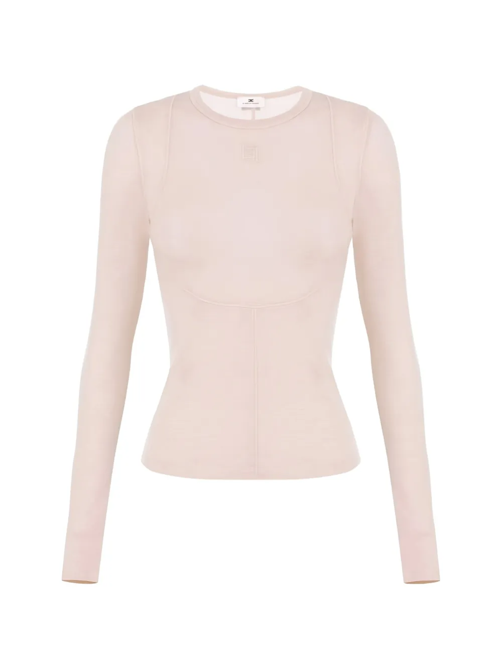 

Футболка с вышитым логотипом Elisabetta Franchi, нейтральный