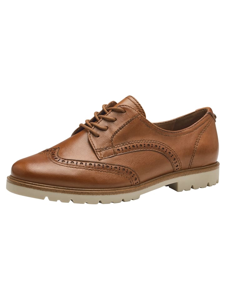 

Элегантные туфли на шнуровке Tamaris Halbschuh, цвет cognac leather