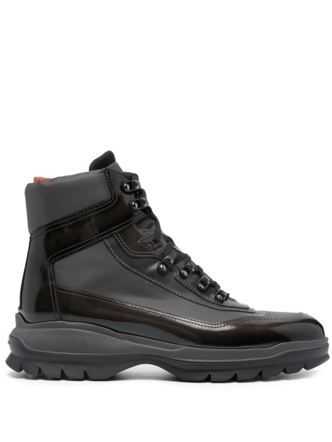 

Santoni ботинки хайкеры со шнуровкой, серый