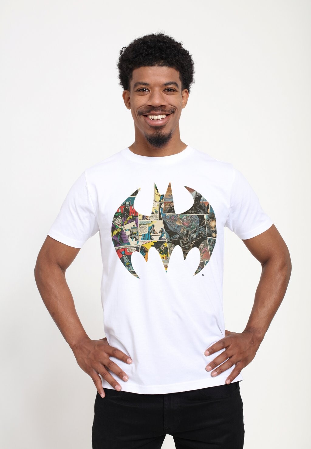 

футболка с принтом Batman Comics Logo Henry Tiger, белый