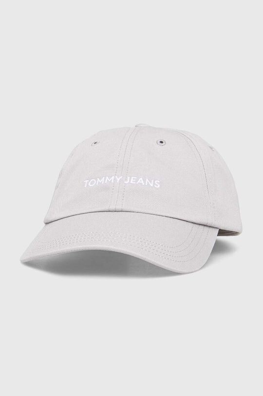 

Хлопковая бейсболка Tommy Jeans, серый