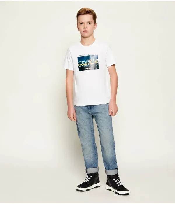 Футболка regular fit Calvin Klein Jeans, белый — фото 2