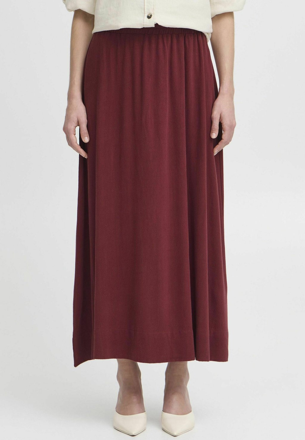 

Юбка макси BYFILINEN - A-line skirt b.young, красный
