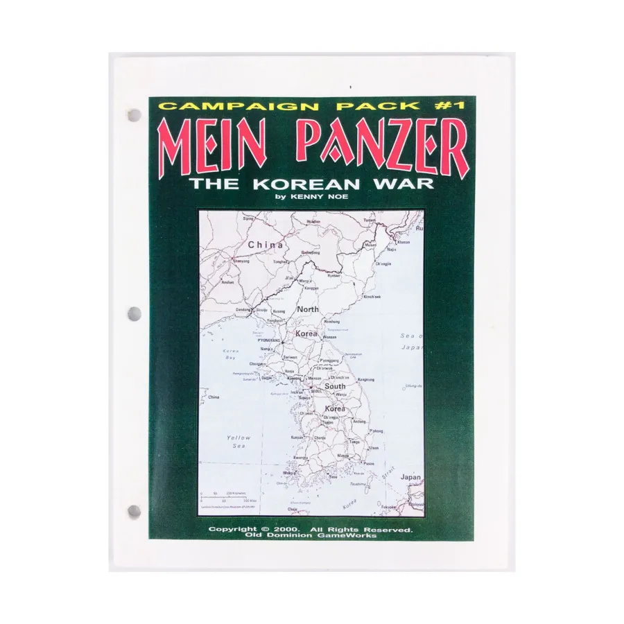 

Mein Panzer — Пакет кампании №1 — Корейская война, Mein Panzer, General Quarters, and Other Historical Miniature Rules (Old Dominion GameWorks)
