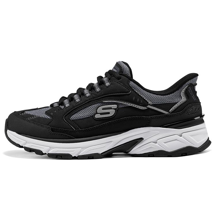 

Skechers Низкие износостойкие повседневные кроссовки Silver Wing Cushioning, черные, мужские
