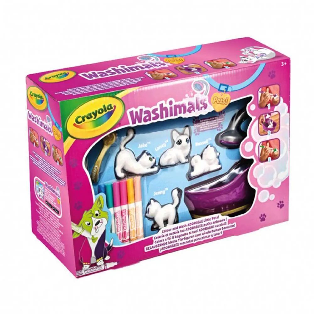 

Детская настольная игра Crayola Washimals New Bath And 4 Pets, мультиколор
