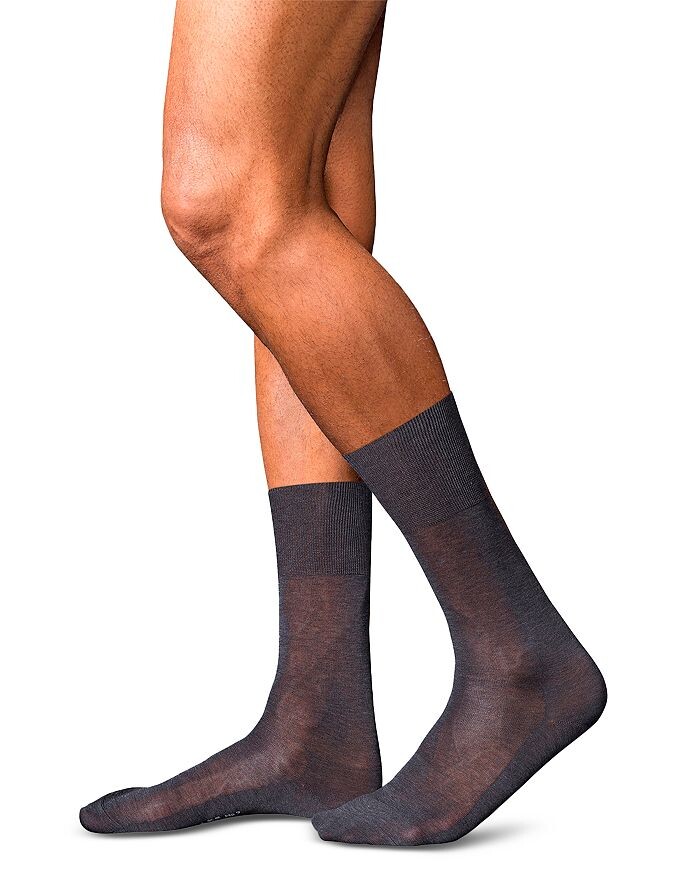 

Мерсеризованные классические носки Falke No. 9 Fil d'Écosse, серый