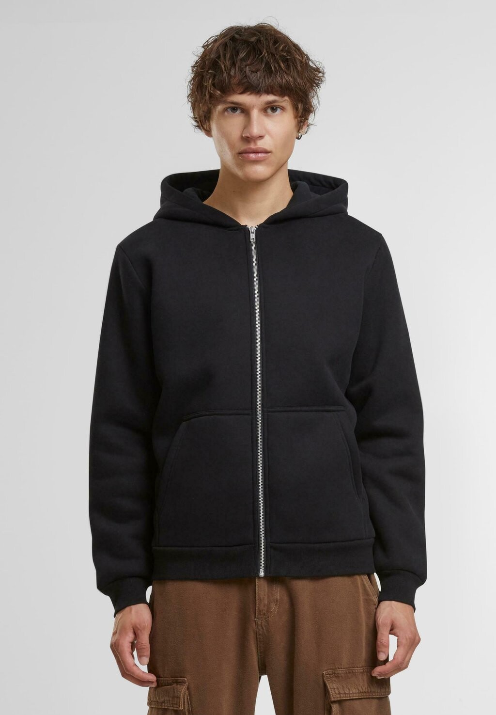 

Толстовка на молнии BONDED ZIP Urban Classics, черный
