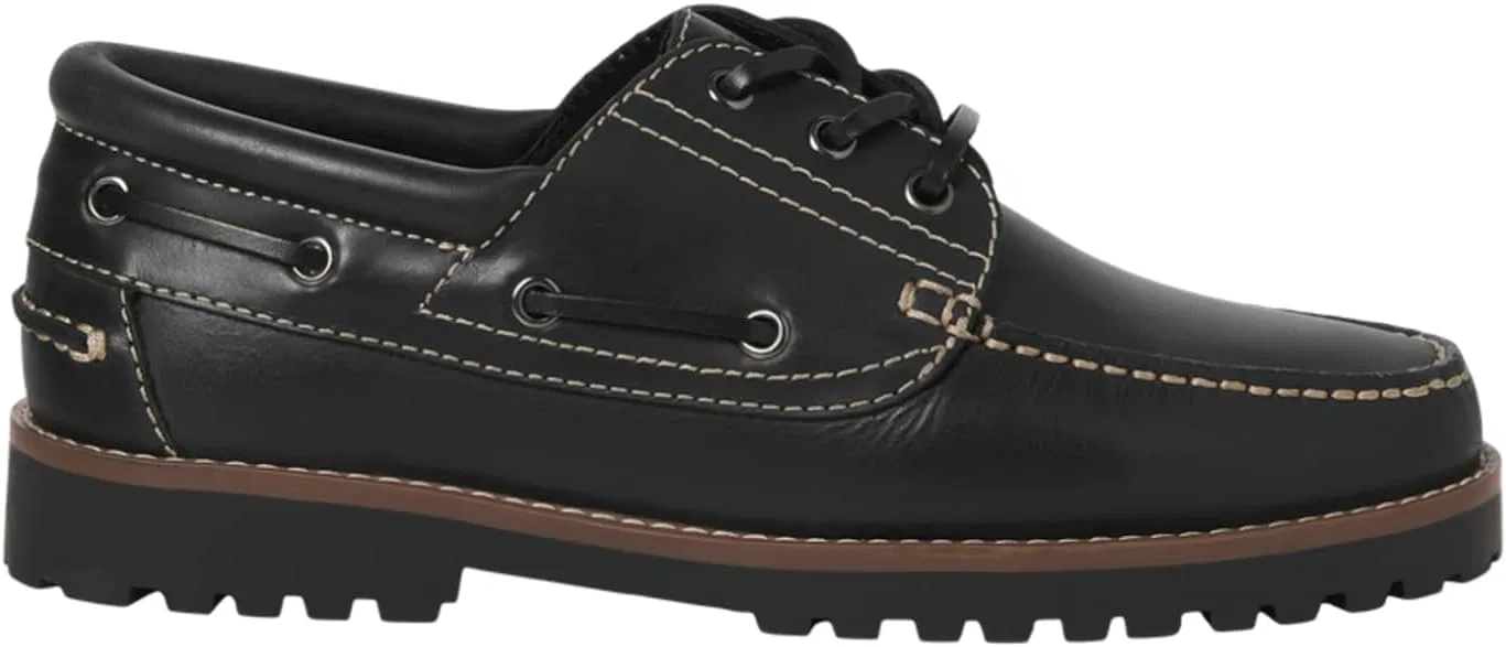Мужские кожаные мокасины JACK & JONES Jfwbrooklyn, Black — фото 2