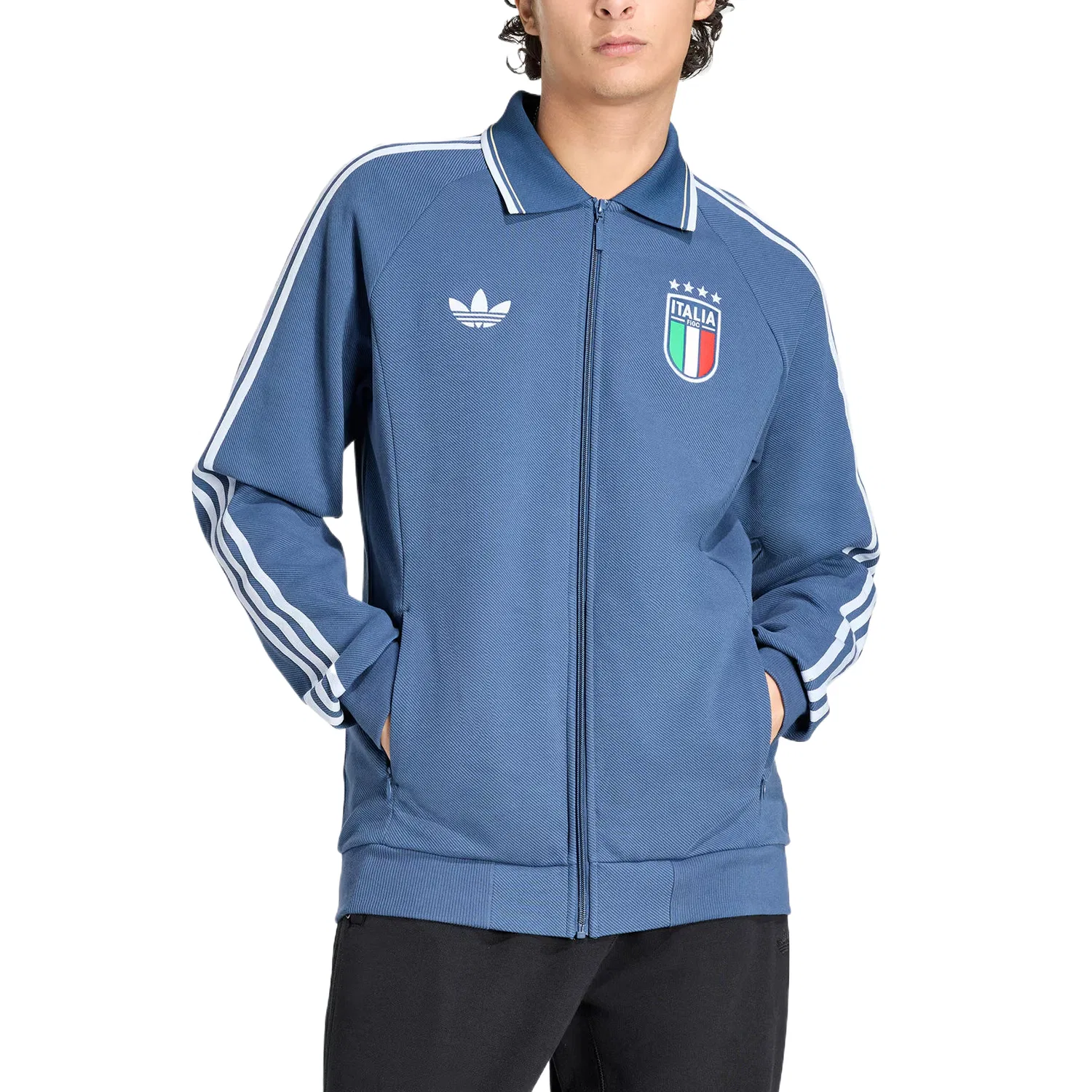 Куртка мужская Uniform Blue Lapel Moderate Other Adidas Originals — фото 3