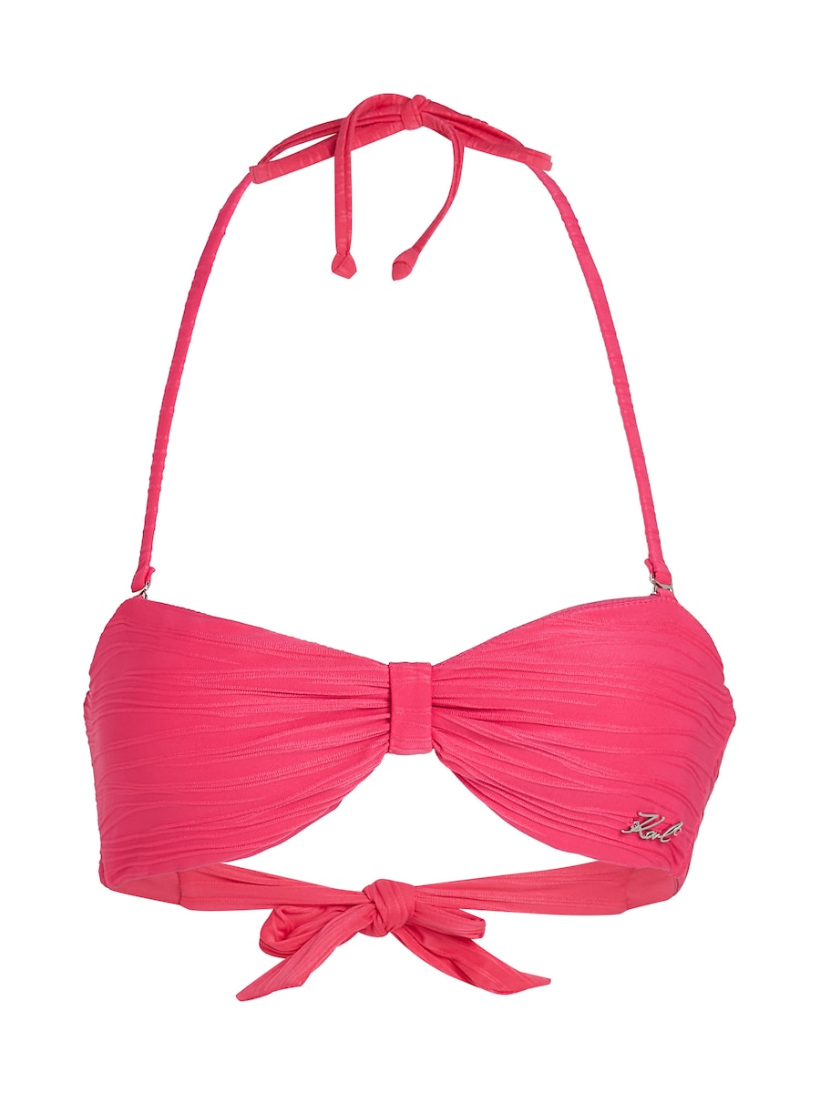 

Верх бикини бандо Karl Lagerfeld, розовый