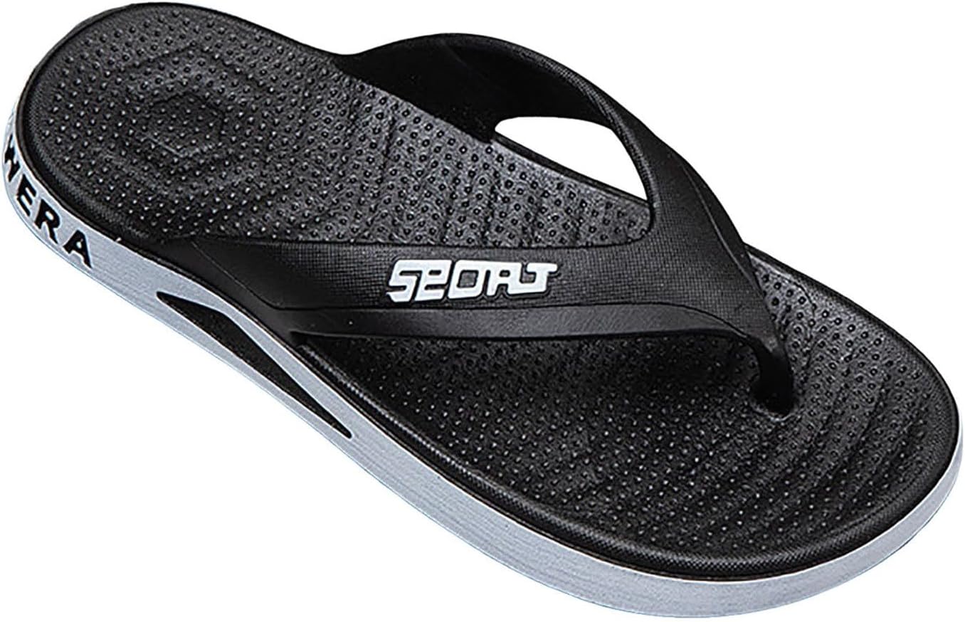 

Мужские шлепанцы с поддержкой свода стопы, водные сандалии для улицы и дома, летние пляжные сандалии, мягкая и удобная стелька, нескользящие комфортные тапочки для пляжа Generic, черный