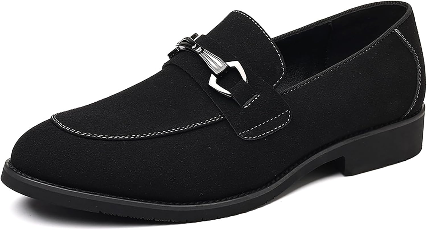 

Мужские замшевые лоферы для делового и повседневного стиля, легкие, слипоны, мягкие пенни-лоферы, классические мокасины, обувь Ppxid, черный