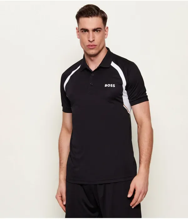 Поло PL_TOC Spin CB slim fit Boss Green, черный