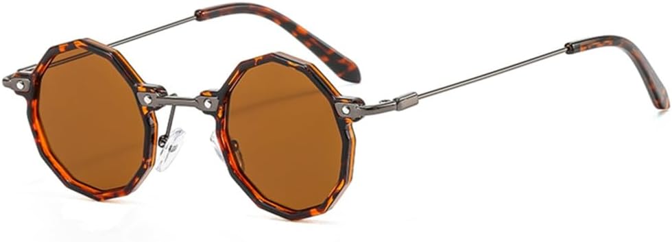 

Солнцезащитные очки овальной формы из сплава для женщин, с закрученными дужками для мужчин, в стиле ретро, ​​с защитой от УФ-излучения UV400, размер C1, один размер MTZJH