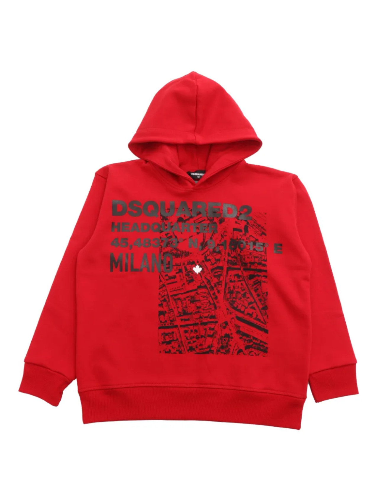 

DSQUARED2 хлопковая толстовка с графическим принтом, красный