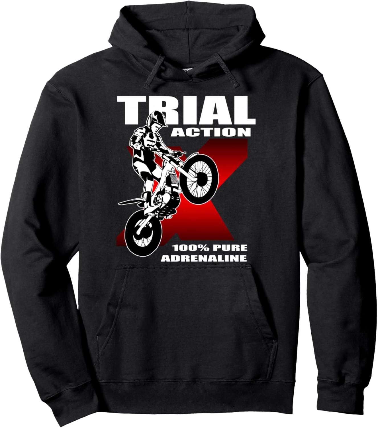 

Худи для триала Trial Bike Trial Driver Moto Trial, черное Port Stevens Ps75 Design