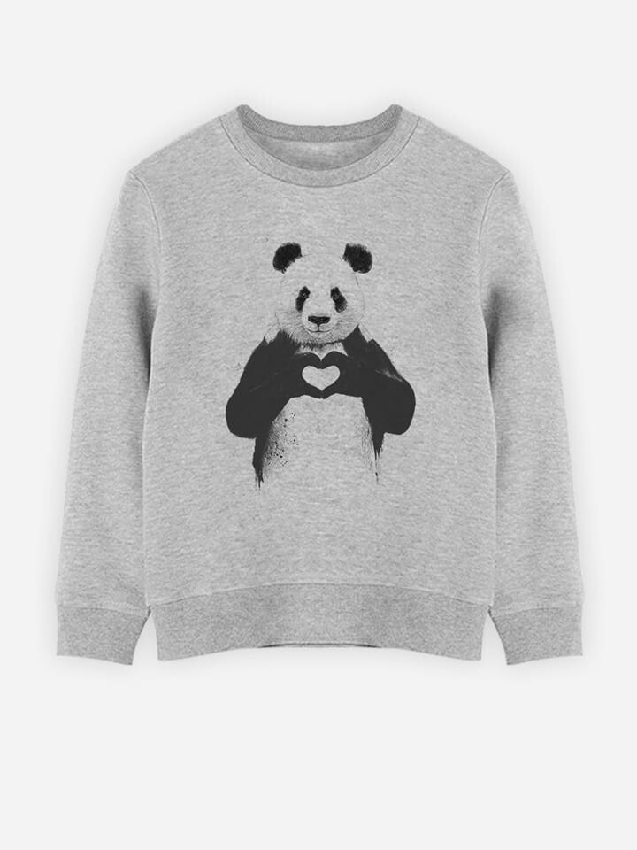 

Толстовка WOOOP Love Panda, серый