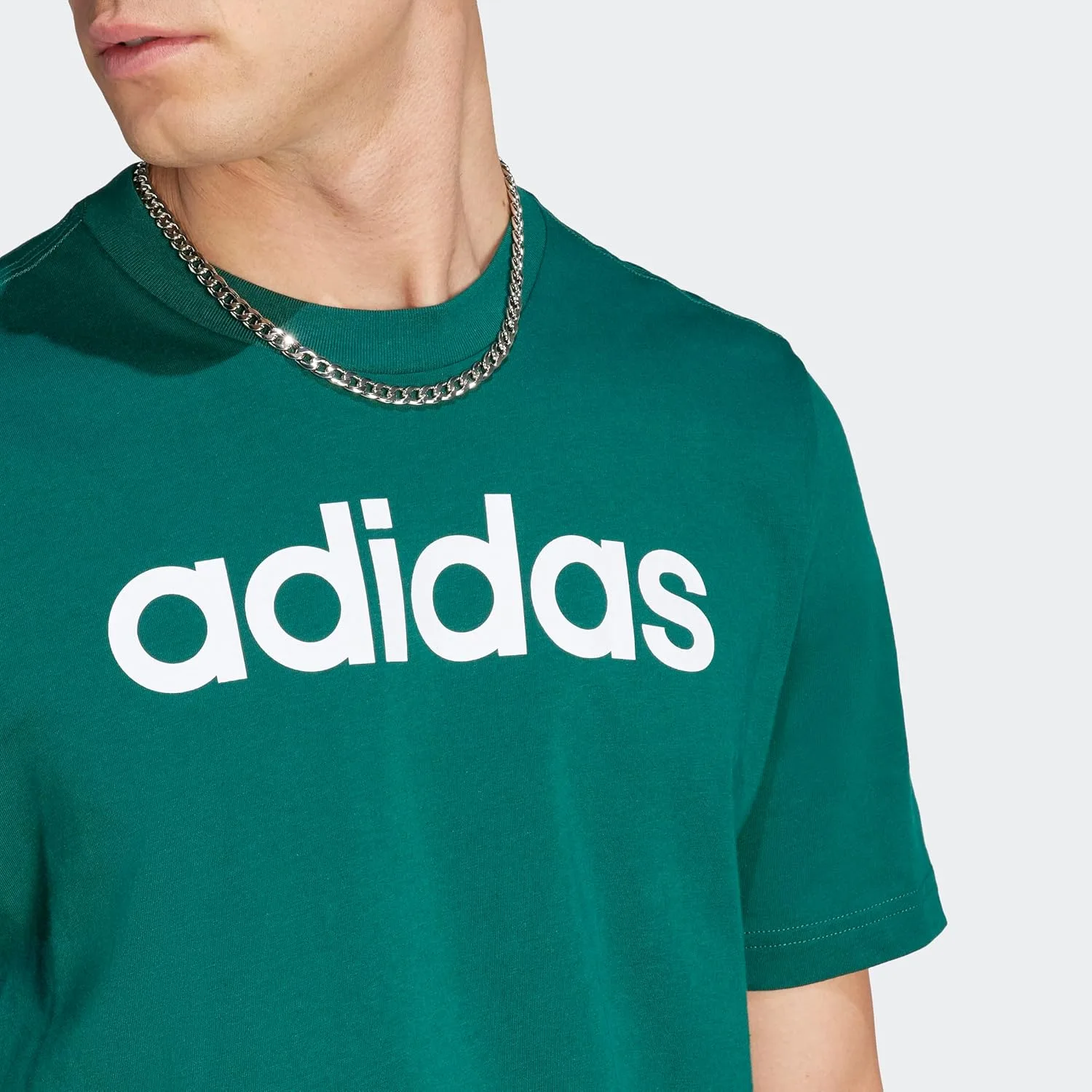 Футболка adidas Essentials Single Jersey с вышитым логотипом — фото 2