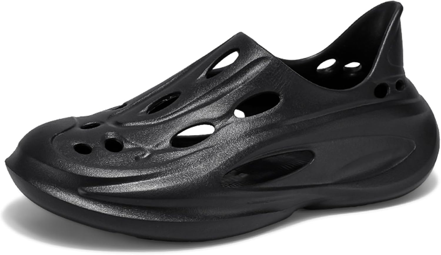 

Мужские пенопластовые туфли INKUIL из материала EVA, с вырезами, легкие шлепанцы на липучке, удобные кроссовки для прогулок, дышащие мягкие пляжные сандалии, черный