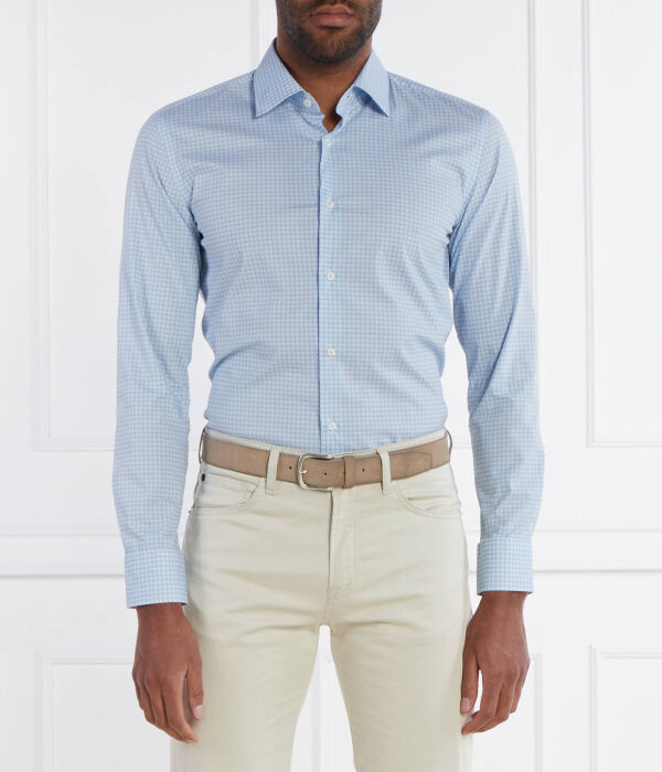 

Рубашка h-hank-kent-c1-214 Slim fit Boss, синий
