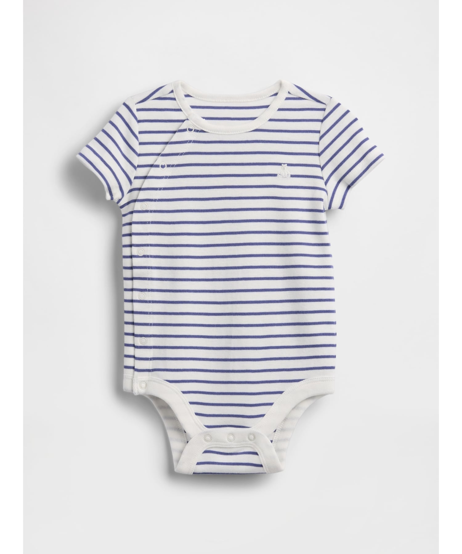 Детский боди с изображением медведя Брэннана Gap, BLUE_STRIPE — фото 3