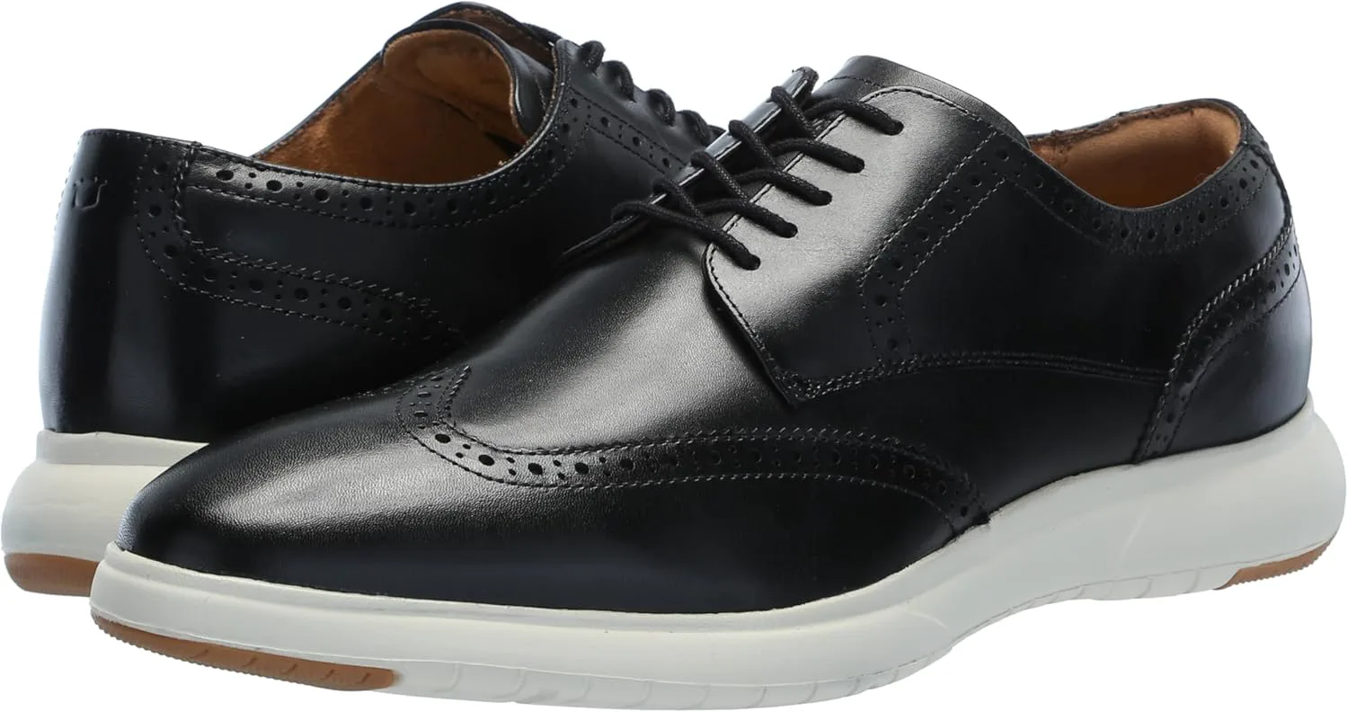 Мужские оксфорды Florsheim Dynamo с крыльями, черно-белый — фото 2