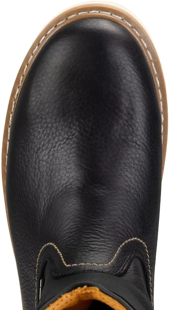 

Мужские рабочие ботинки Wellington, 10 дюймов, водонепроницаемые, со стальным носком, прошивка Goodyear, кожа, EH, SUREWAY, черный