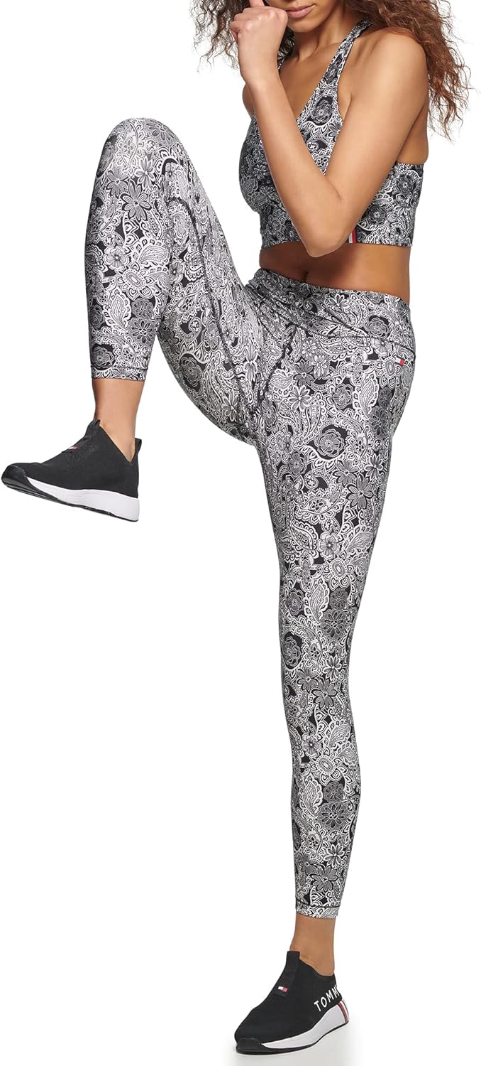 Женские леггинсы Tommy Hilfiger Twist Front High Rise 7/8, Black Combo — фото 2