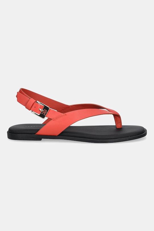 Кожаные сандалии COLOR BLOCK THONG FLAT SANDAL Tommy Hilfiger, красный — фото 2