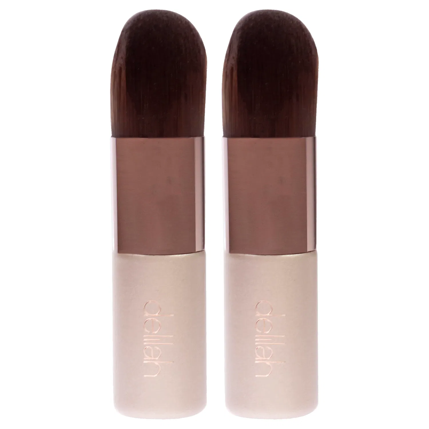 Кисть для тональной основы Кабуки - BR01 от Delilah for Women - 1 унция - набор из 2 штук, мультиколор — фото 2
