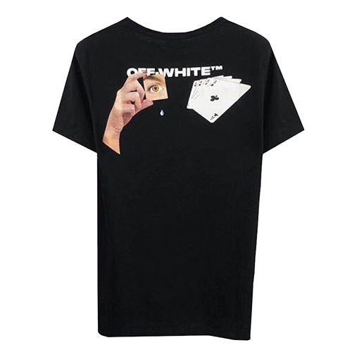 

Футболка c/o virgil abloh men's black hand card over tee Off-White, черный