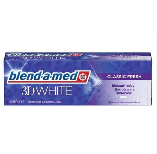 

Зубная паста Blend/Med 75 мл, белая 3D. Классический Фреш /971, Blend-a-med