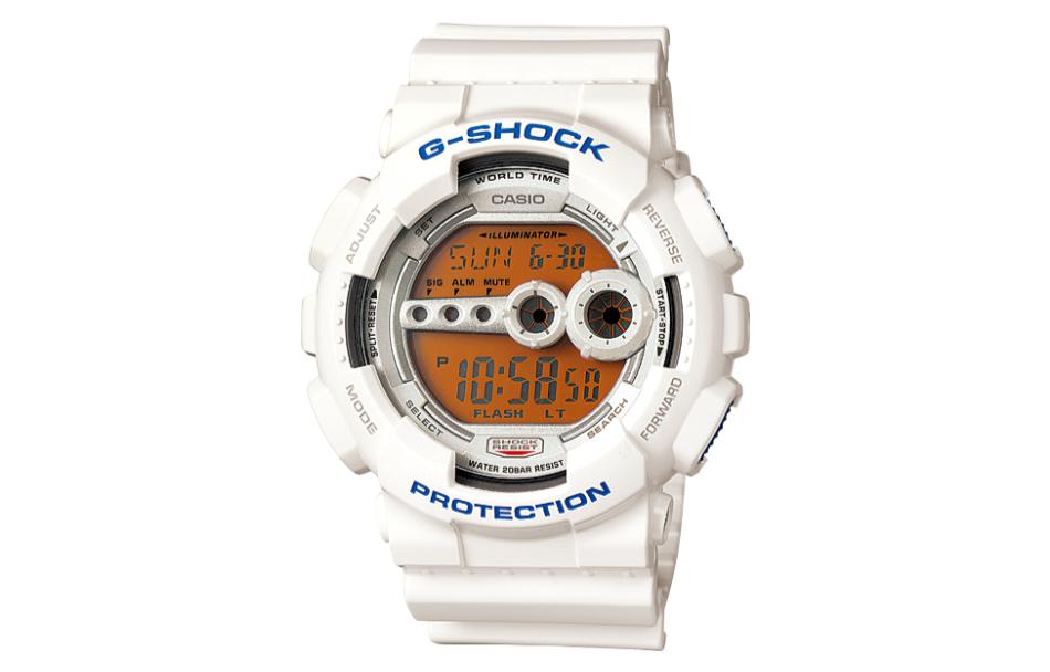 

Мужские оранжевые часы GD-100SC-7 CASIO