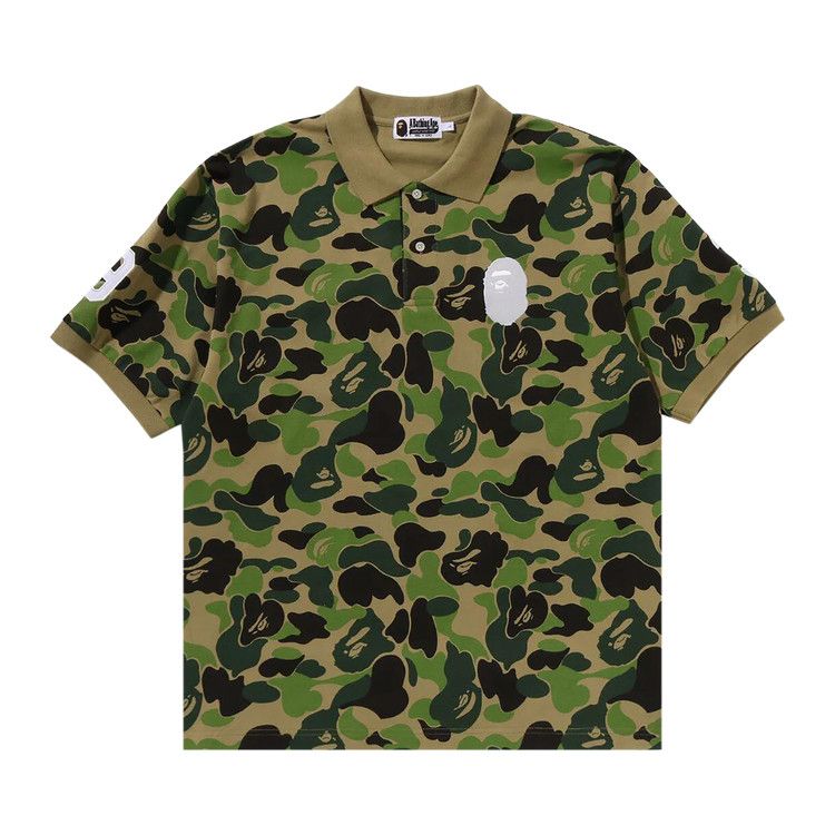

Поло BAPE ABC Camo Large Ape Head Polo, Green