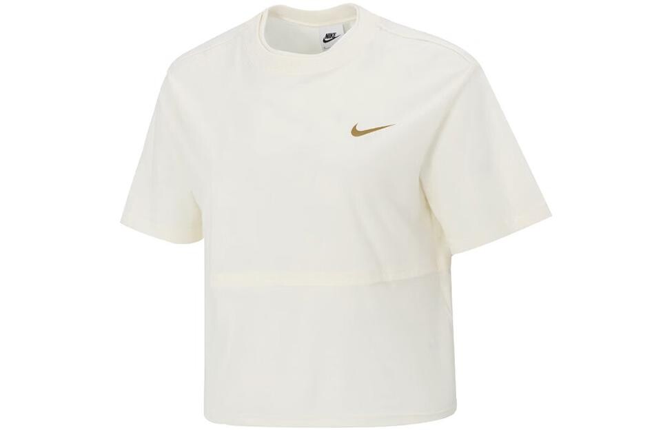

Женская футболка прямого кроя для тренировок, белая Nike