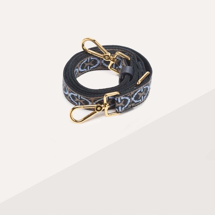 

Ремень Coccinelle Monogram Tricolor, цвет Multi Azul/Midnight Blue