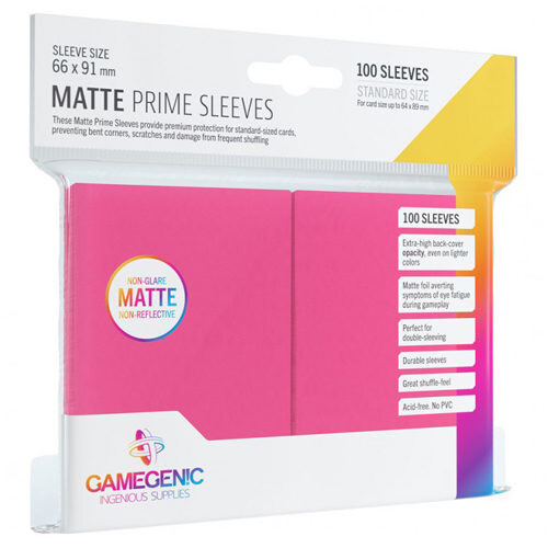 

Чехол для карточек Gamegenic Matte Prime Sleeves Pink (100 Ct.) Gamegenic