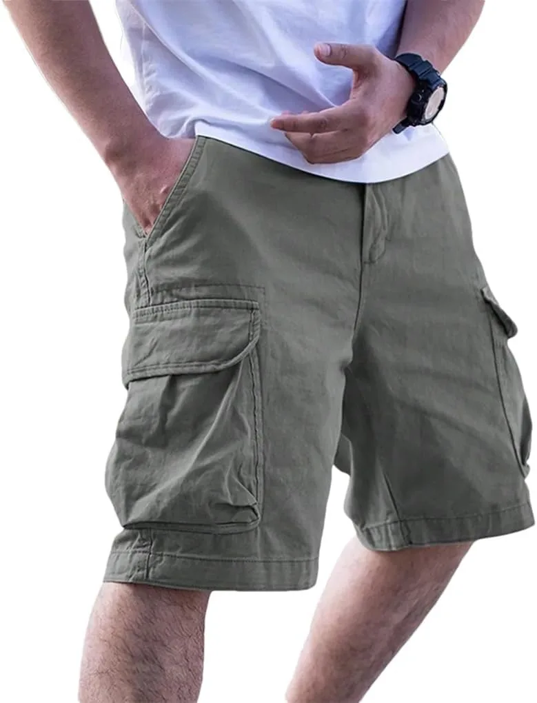 

Мужские повседневные шорты карго с эластичным поясом