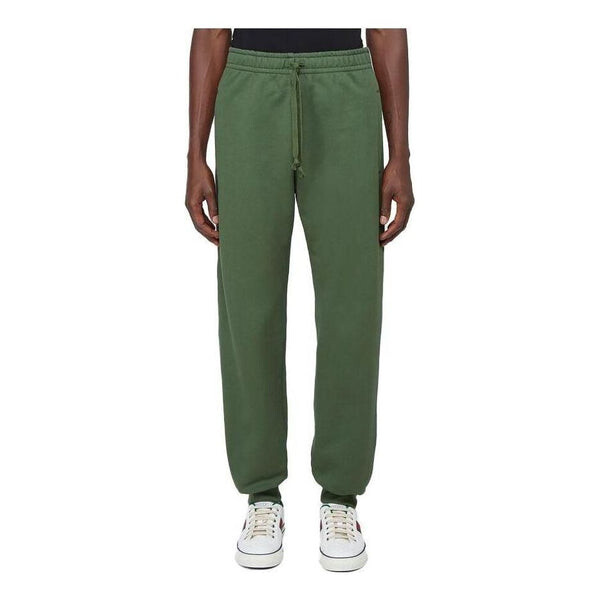 

Брюки gg trim track pant 'green' Gucci, зеленый