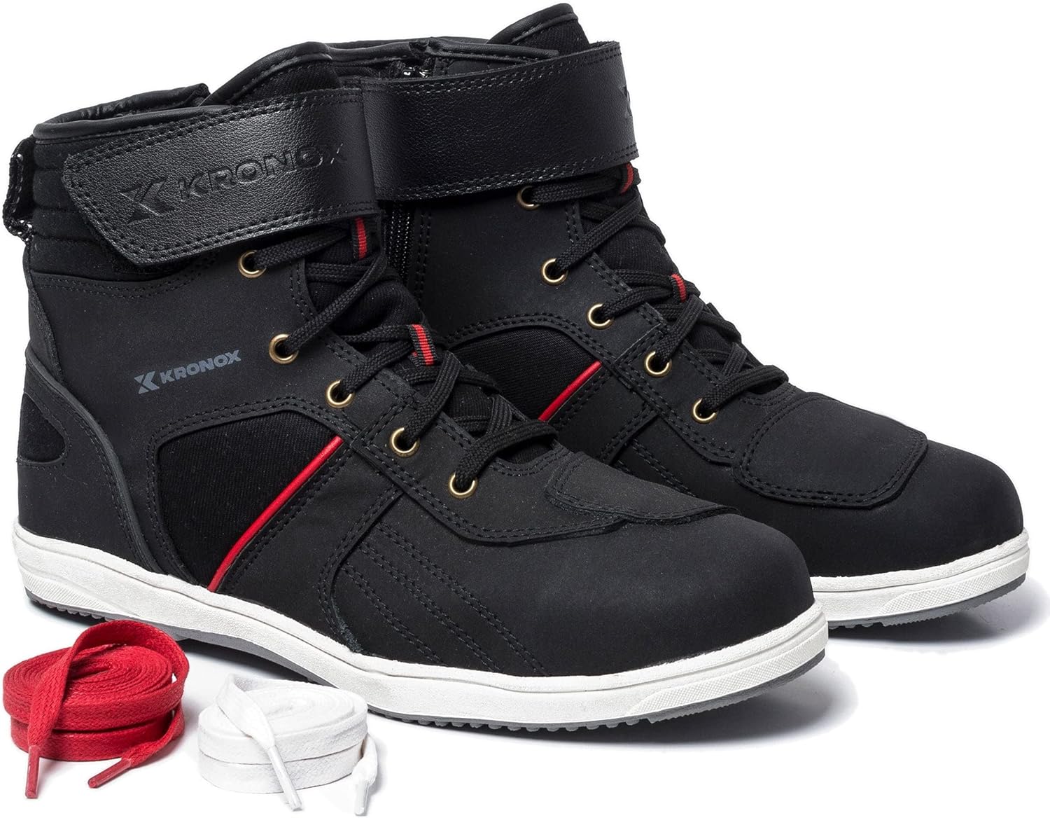 

Мото-кроссовки KRONOX для мужчин - Защищенная обувь для езды на городском мотоцикле, черный