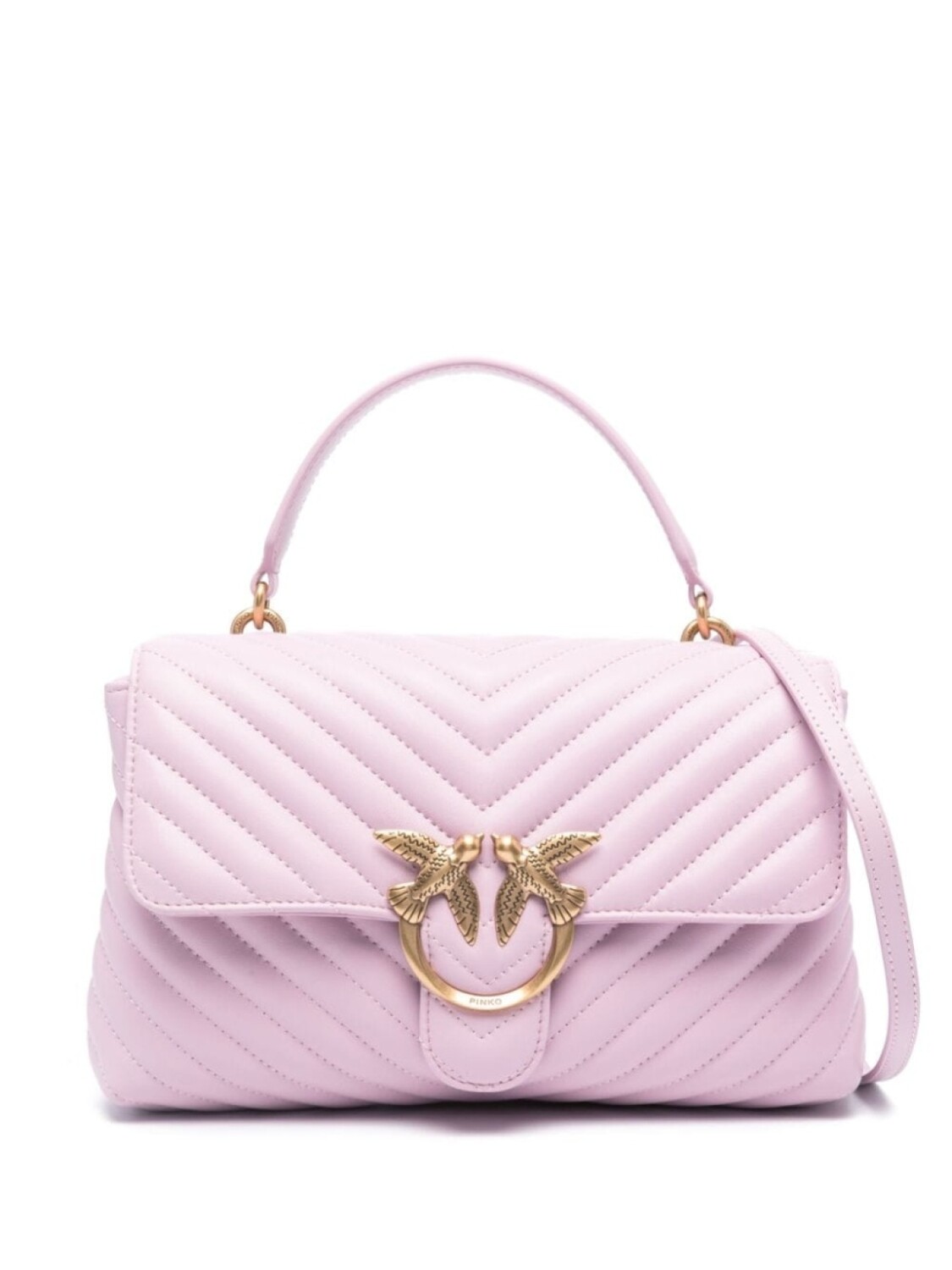 

PINKO стеганая сумка на плечо Love One, фиолетовый